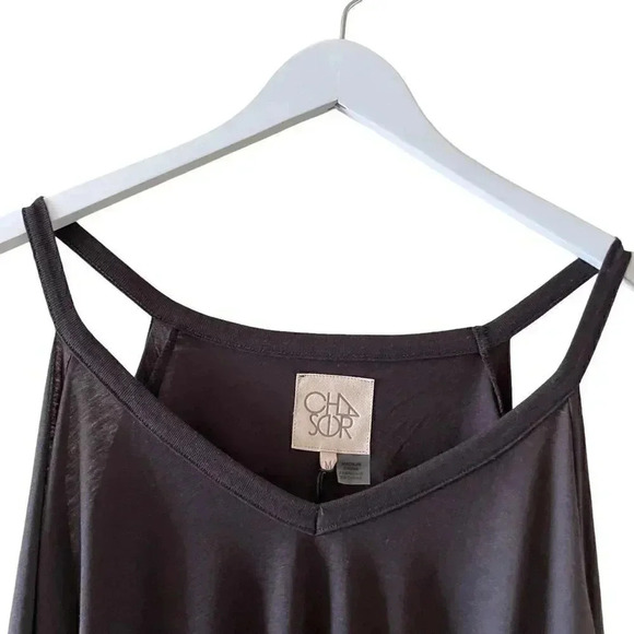 NWT Chaser Revolve COLD SHOULDER PEPLUM SLEEVE VINTAGE JERSEY Union Black Top M - Picture 3 of 9